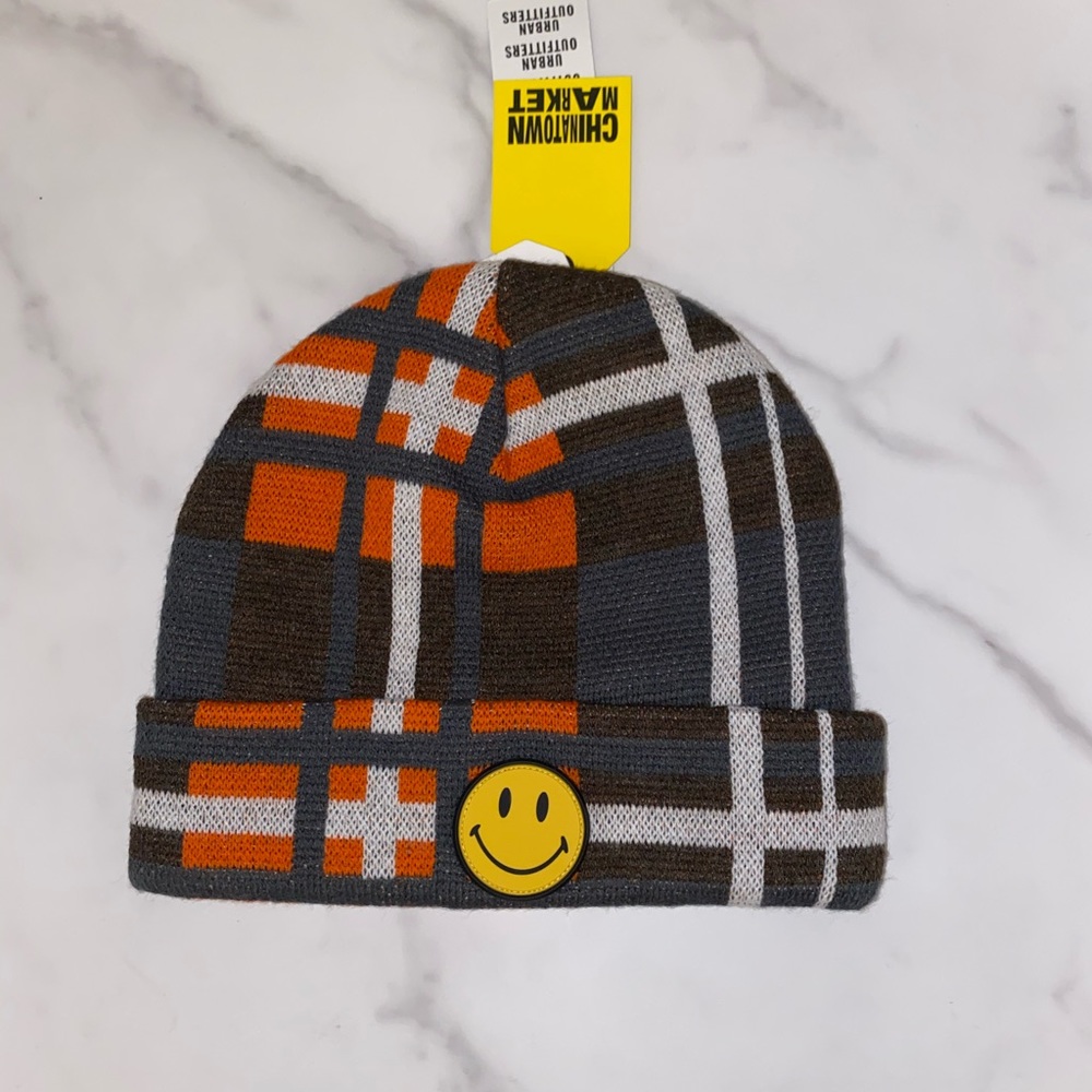 Chinatown Market X Smiley Plaid Beanie - Picture 3 of 4